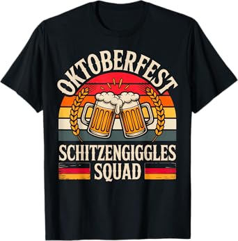 Oktoberfest German Beer Festival Squad Vintage T-Shirt