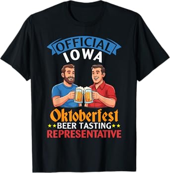 Drinking Buddy Official Iowa Oktoberfest Beer Tasting Rep T-Shirt