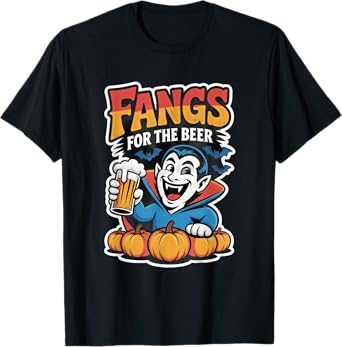 Vampire Funny Halloween Beer Lover T-Shirt