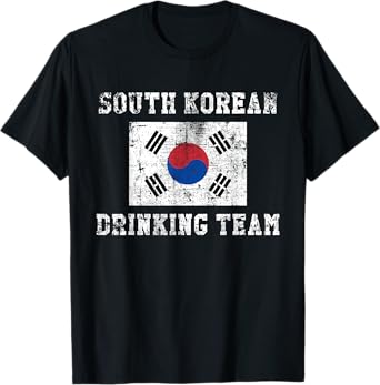 South Korean Drinking Team Funny National Pride Gift T-Shirt