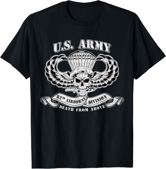 82nd Airborne Division Paratrooper Veteran Fort Bragg Gifts T-Shirt