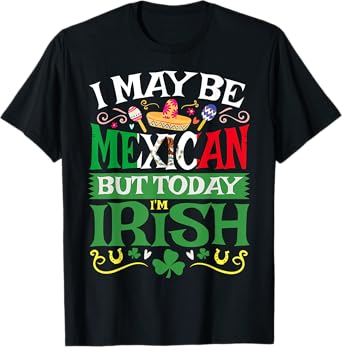 St. Saint Patrick's Day Mexican Latino Beer Shamrock Gift T-Shirt