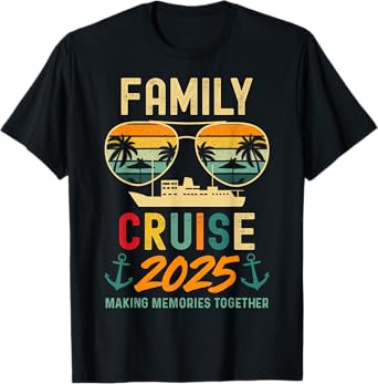 Family Cruise Shirts 2025 Summer Vacation Matching Group T-Shirt