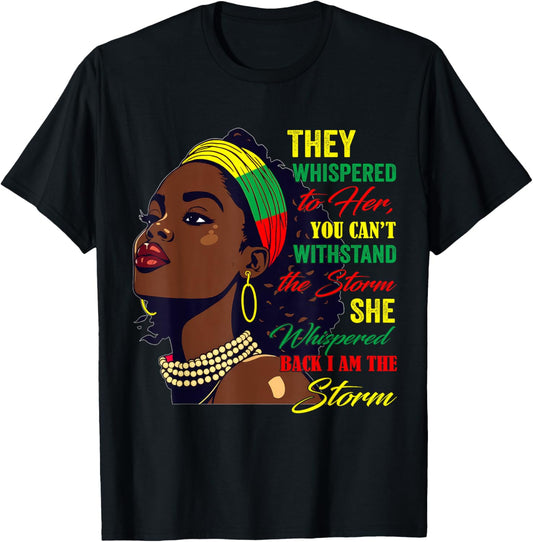 Freedom Storm Juneteenth 1865 African Roots Tee T-Shirt