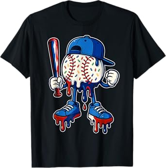 Baseball Lifestyle 101 Apparel Youth Baseball Drip Icecream T-Shirt