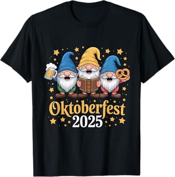 German Gnomes Funny Oktoberfest 2025 T-Shirt