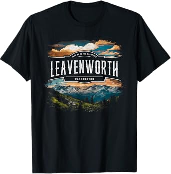 Leavenworth Mountains Washington Hiking Outdoors Vintage T-Shirt
