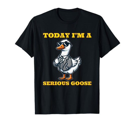 Today I'm a Serious Goose Funny Silly Goose T-Shirt