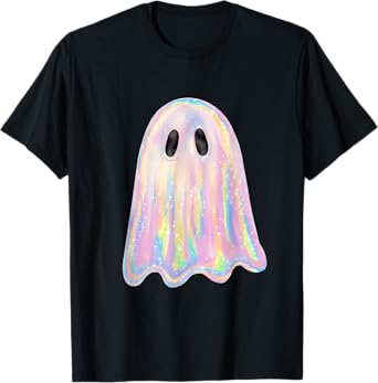 Retro Disco Ghost Cute Halloween Costume Funny Graphic T-Shirt