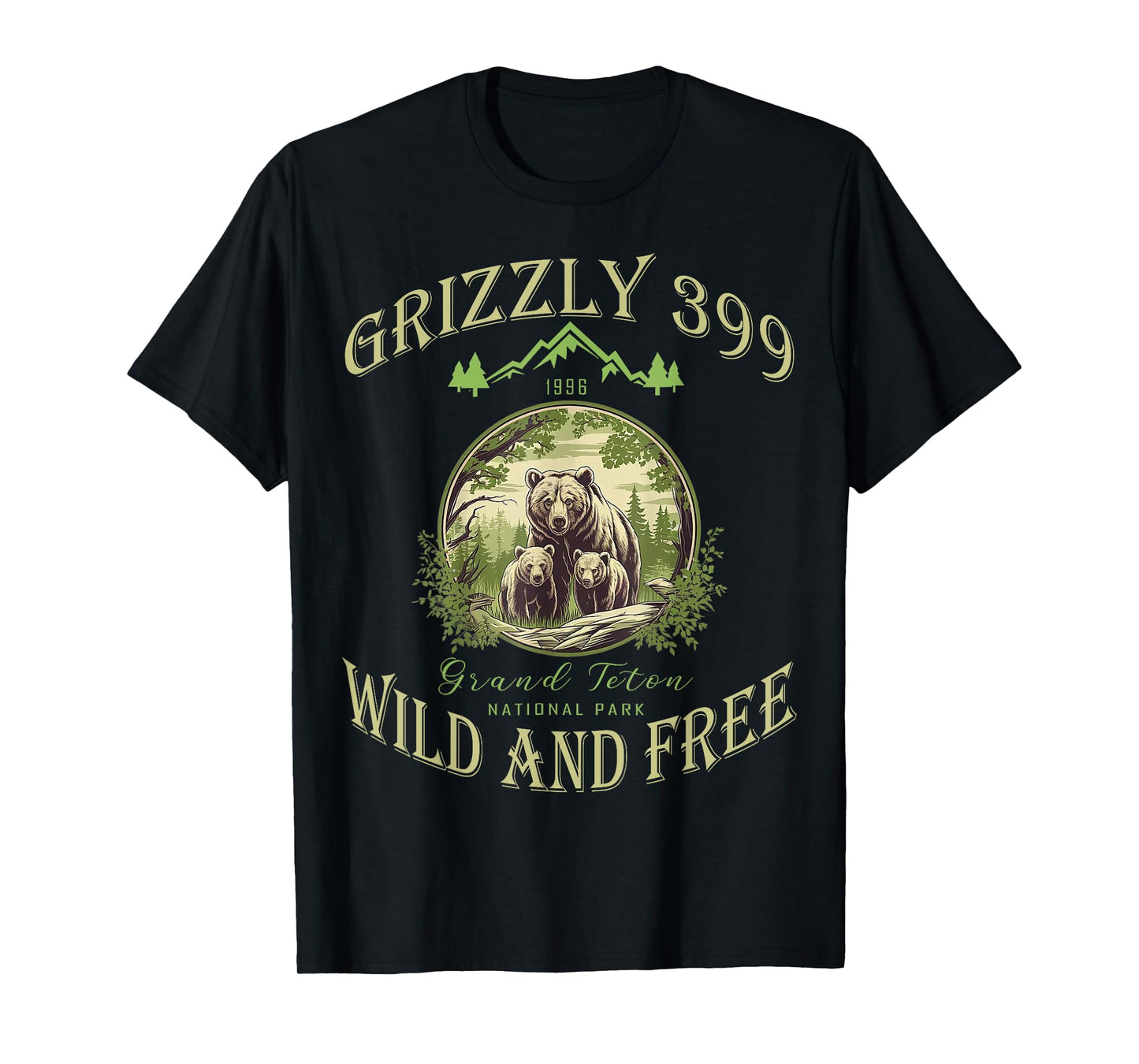Queen Of The Teton Grizzly 399 Bear Wildlife Forest Preserve T-Shirt