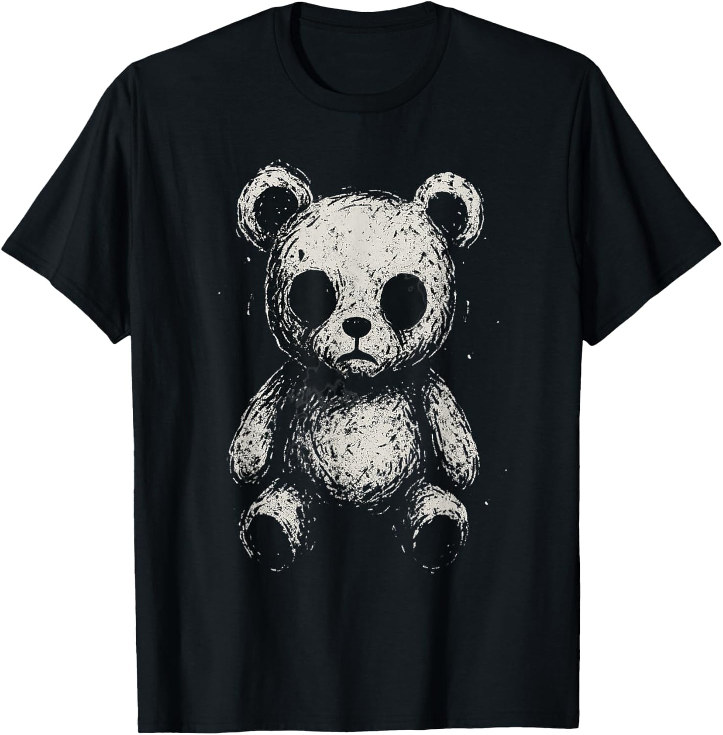 Gothic Creepy Bear Dark Humor Alt Goth Grunge Aesthetic T-Shirt