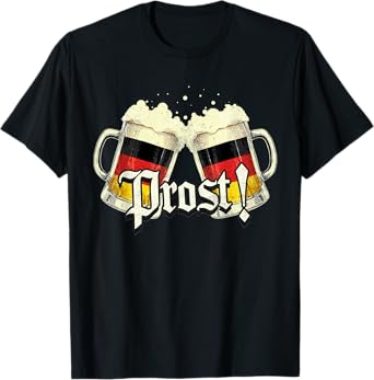 Oktoberfest German Flag Eagle Prost Guten Tag Y'all T-Shirt