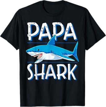 Papa Shark T Shirt Family Matching Dad Daddy Men Jawsome Tee T-Shirt