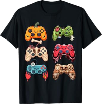 Halloween Gaming Costume Retro Video Game Boys Mens T-Shirt
