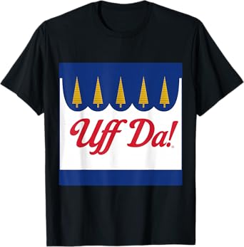 Uff Da Vintage Parody Design T-Shirt