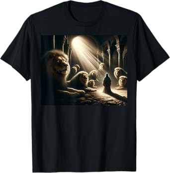 Daniel in the Lion’s Den Christian Faith-Based Apparel T-Shirt