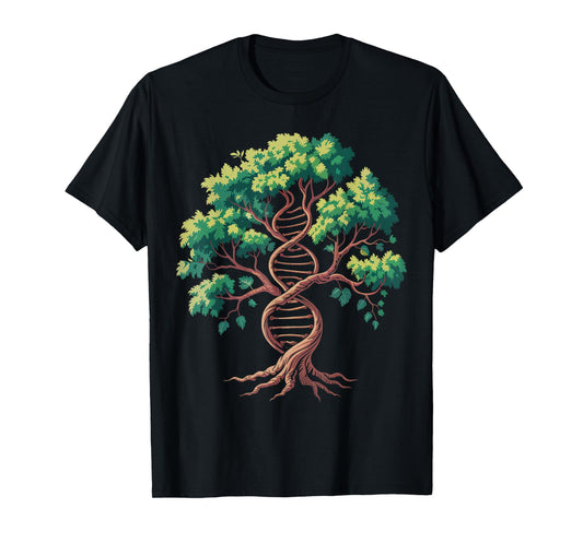 Science Tree of Life DNA Biology Nature Genetics Gifts Women T-Shirt
