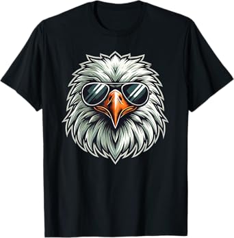 Eagle Face With Sunglasses Shirt Eagle Lovers Women Men T-Shirt