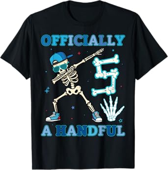 I'm Officially A Handful Cute 5th Birthday Boys Turning 5 T-Shirt