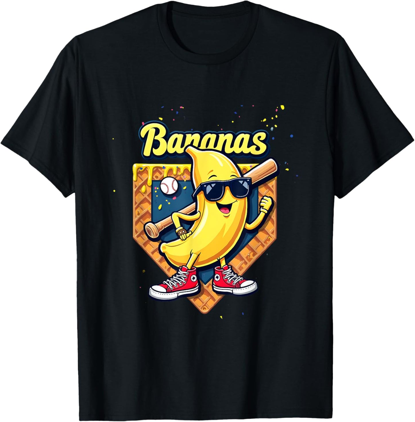 Proud Name Retro Cool Banana Baseball Graphic T-Shirt