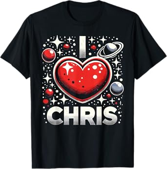 I Love Chris Red Heart I Heart Chris T-Shirt