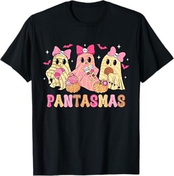 Pantasmas Ghost Funny Spooky Conchas Mexican Halloween Ghost T-Shirt