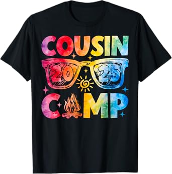 Cousin Camp 2025 Family Vacation Summer Camping T-Shirt