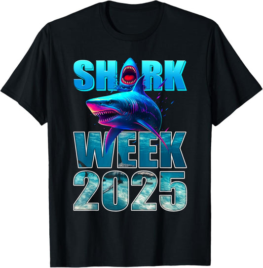 Funny Shark Lover 2025 – Ocean Conservation Week T-Shirt