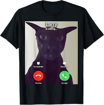Evil Larry Cat T-Shirt for Men Women Kids