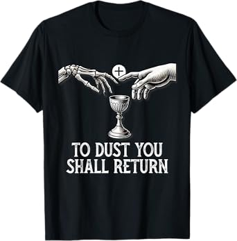Memento Mori Catholic Eucharist Traditional Latin Mass Skull T-Shirt