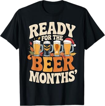 Craft Beer Autumn Fall Oktoberfest Halloween BER Boo Crew T-Shirt