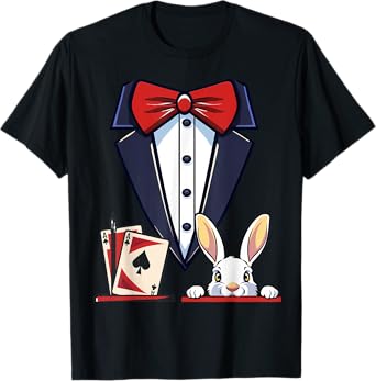 Magician Costume Halloween Magic Show Men Women Kids Boys T-Shirt