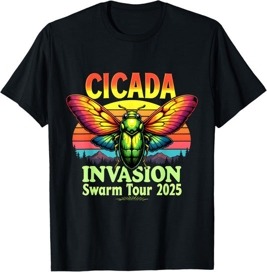 Cicadas Swarm Tour 2025 Cicada Brood XIV Summer T-Shirt