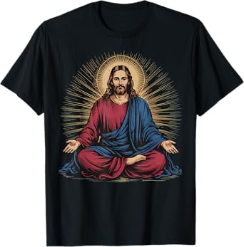 Jesus Meditating Christian Meditation T-Shirt