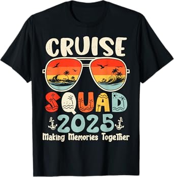 Cruise Squad 2025 Summer Vacation Matching Family Cruise T-Shirt