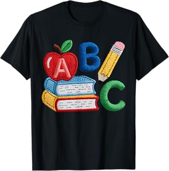 Alphabet Shirt Preschool Teacher Back to school T-Shirt