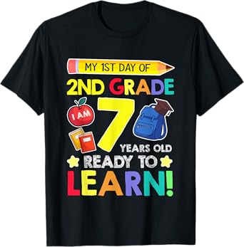2nd Grade Back to First Day of School Gifts Boys Girls T-Shirt