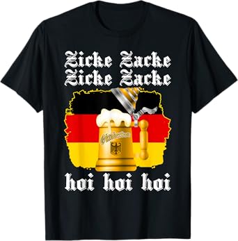Oktoberfest Zicke Zacke Hoi Germany Beer Festival Men Women T-Shirt