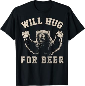 Will Bear Hug For Beer Vintage Collegiate T-Shirt
