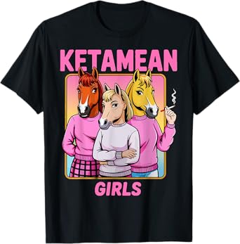Funny Ketamine Horse Emergency Adult Humor Men Women T-Shirt