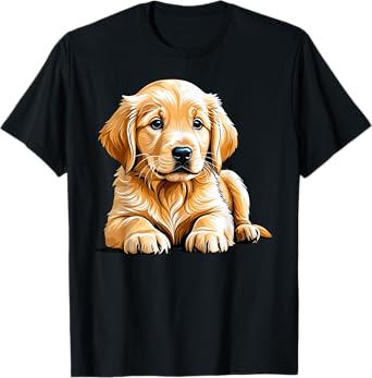Golden Retriever Dog Puppy Graphic T-Shirt