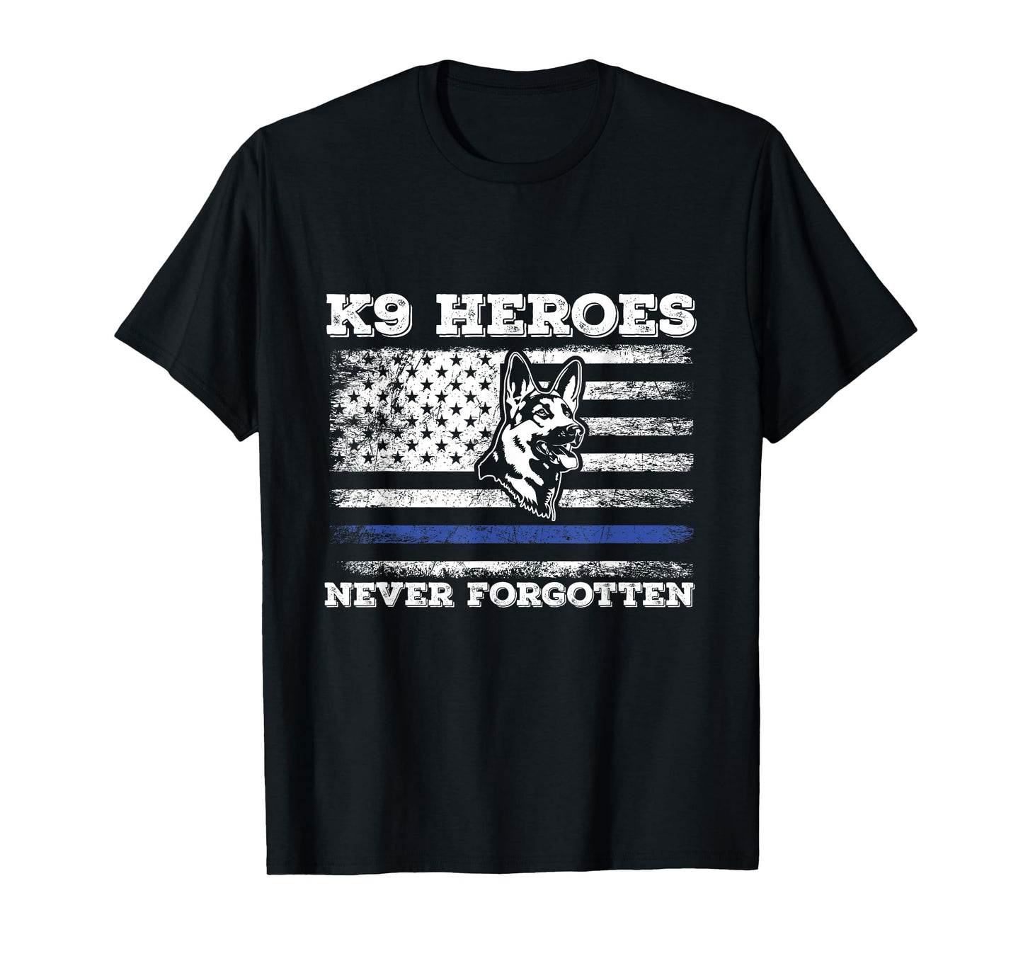 K9 Veteran Military Working Dog USA US Flag K9 Veterans Day T-Shirt for Men Women Girls Kids