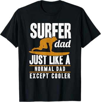 Mens Surfer Dad Surfing Fathers Day Surf Daddy Surfers T-Shirt