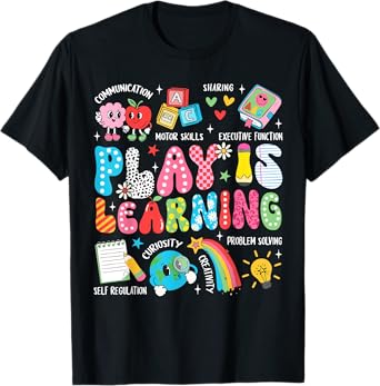 Retro Play Is Learning Kindergarten Teacher Team Women T-Shirt