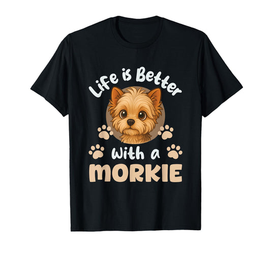 Morkie Owner Lover Mom Dad Parent T-Shirt