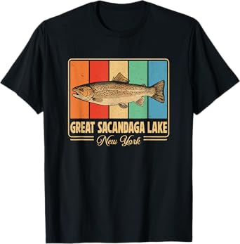 Great Sacandaga Lake New York Outdoors Vintage T-Shirt