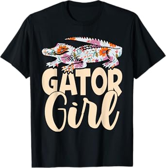 Gator Girl Funny Alligator Kids Womens Crocodile T-Shirt