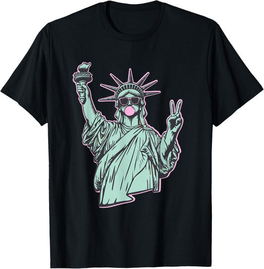 Liberty Bubble Gum, 4th Of July Statue Of Liberty T-shirt