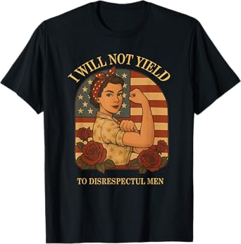 AOC I Will Not Yield To Disrespectful Men T-Shirt