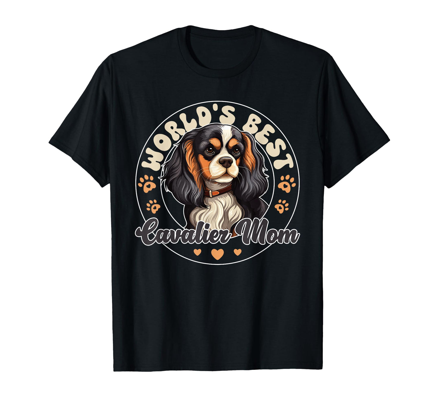 Cavalier King Charles Spaniel Dog World's Best Cavalier Mom T-Shirt